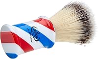 Omega 46735 Barber Pole Fiber Shaving Brush Hi-Brush Blue — image 3