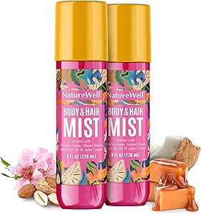 NatureWell Cheeky Hair & Body Mist, 8 Fl Oz (Pack of 2)