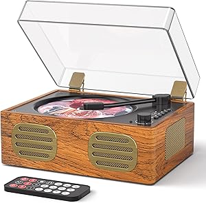 MANGOSTAN CD-005-BR Portable Retro CD Player