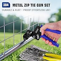 DAU Stainless Steel Cable Tie Gun Kit with 150 Ties — image 3