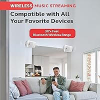 Pyle PDWR51BTWT Wall Mount Bluetooth Speaker System — image 3