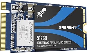 Sabrent 512GB Rocket NVMe PCIe M.2 2242 SSD