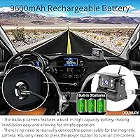 DOUXURY Wireless Backup Camera Solar Magnetic 5″ Monitor — image 4