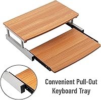 Mind Reader Monitor Stand with Sliding Keyboard Drawer — image 5