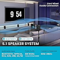 Acoustic Audio by Goldwood AA5400 5.1 Bluetooth Surround Sound Speaker System — image 3