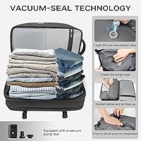 Tangcorle Vacuum Seal Travel Backpack 45L Expandable with USB Charging Port — image 3
