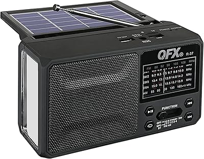 QFX R-37 6-Band Bluetooth Solar Radio