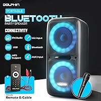 Dolphin SP-2120RBT 12″ Dual Party Speakers — image 5