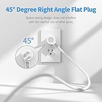 Bototek 10ft Surge Protector Power Strip with 10 AC Outlets and 4 USB Ports — image 6
