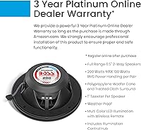 BOSS Audio Systems MRGB65B 6.5-Inch Marine Boat Stereo Speakers — image 3