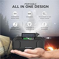 KAYINUO DF-580 Bluetooth Hand Crank Emergency Radio — image 7
