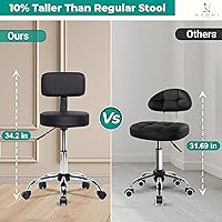 Naomi Home Mara Drafting Stool Black — image 3