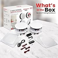 Pyle PDICBT286 Bluetooth 8” In-Wall/In-Ceiling Speaker System — image 5