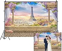 AOFOTO 10x7ft Eiffel Tower Backdrop — image 1