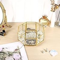 Hipiwe 360 Degree Rotating Glass Makeup Organizer — image 6