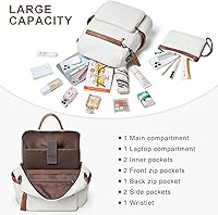 Shrrie Vegan Leather Laptop Backpack for Women 15.6-inch — image 3