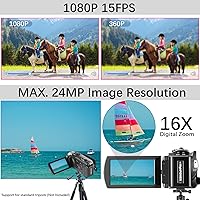 Kimire 1080P Video Camera Camcorder 24MP with 16X Digital Zoom — image 3