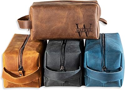 Personalized Handcrafted Leather Toiletry Bag for Men