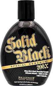 Millennium Tanning Solid Black Special Reserve 200X Tanning Lotion, 13.5oz Review