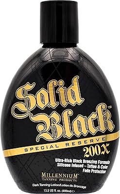 Millennium Tanning Solid Black Special Reserve 200X Tanning Lotion, 13.5oz