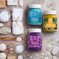 AROMATIKA Bath Salts Set 42 Oz - Lavender, Sea Breeze, Ylang-Ylang — image 4