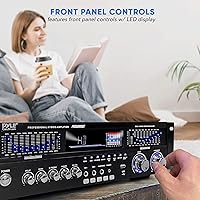 Pyle PREA90WBT 6-Channel Bluetooth Hybrid Home Amplifier — image 4