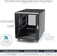 StarTech 4-Post 15U Server Rack Cabinet — image 3