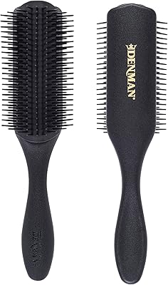 Denman Curly Hair Brush D4 9-Row Styling Brush