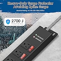 Jgstkcity Rack Mount Power Strip 8 Outlet PDU with Individual Switches — image 5