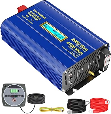 VOLTWORKS VS-2000SCR 2000W Pure Sine Wave Inverter