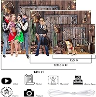 Moukeren 13 x 6 ft Western Party Backdrop — image 6