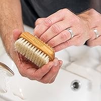 SHASH Boar Bristle Nail Brush - Olive Wood — image 6