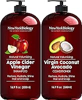 New York Biology Apple Cider Vinegar Shampoo and Coconut Avocado Conditioner Set 16.9 Fl Oz — image 1