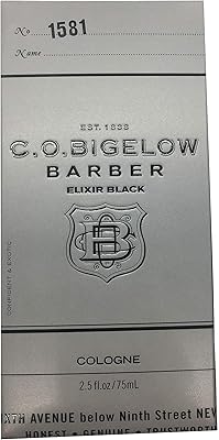 C.O. Bigelow Elixir Black Cologne Spray 2.5oz