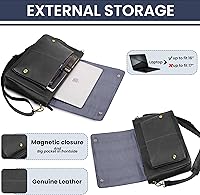 LEATHER VILLAGE Vintage Leather Messenger Bag 15.5″ — image 3