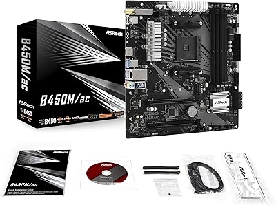 ASRock B450M/AC AM4 Motherboard