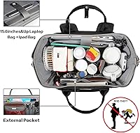 JCDOBEST Insulated Lunch Bag Backpack with USB Port, 15.6 Inch Laptop Compartment — image 6