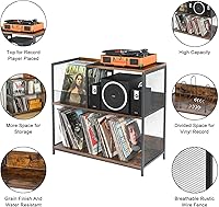 Huxitocan 3-Tier Record Player Stand — image 7