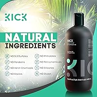 Kick Men's Shampoo - Peppermint & Tea Tree, 16.6oz — image 3