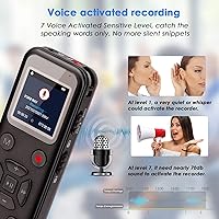 dgtenk L77 72GB Digital Voice Activated Recorder — image 6