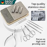 DEOU Manicure Set Nail Clippers Kit Gray — image 2