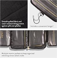 Laura Geller Quilted Folding Travel Makeup Bag - Black — image 3