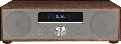 Crosley CR3501A-WA Fleetwood Bluetooth FM Clock Radio and CD Player