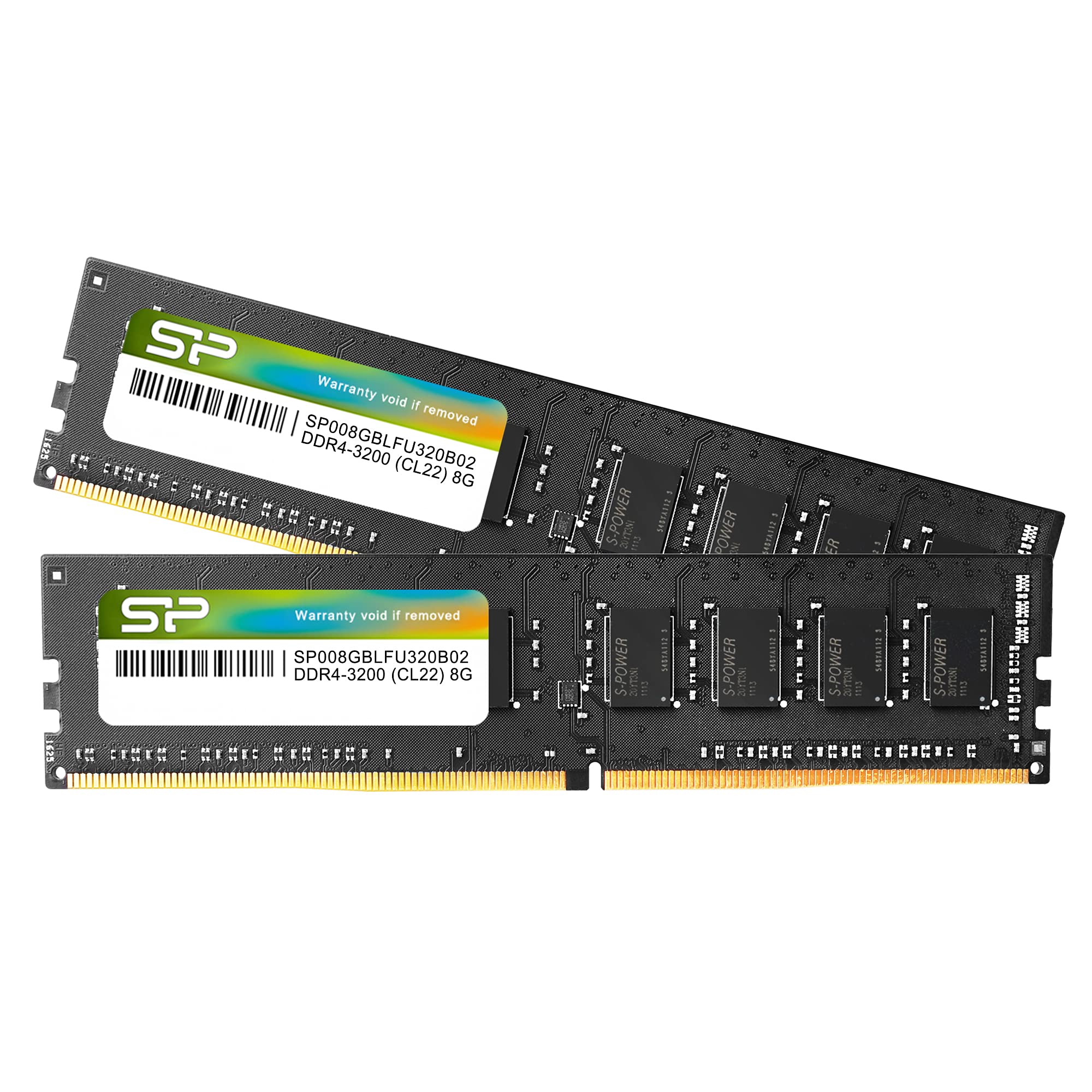 動検済み SiliconPower DDR4-3200 16GBx1枚 Silicon Power 16GB DDR4 3200 XPOWER Turbine SDRAM SP016GXLZU320BDA