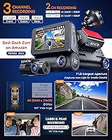 ROVE R3 Dash Cam 3-Channel 1440P+1080P+1080P — image 3
