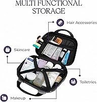 Travel Makeup Bag for Women, Large Travel Toiletry Bag (Dog Paws) — image 4