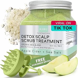 Rida Hair Research Institute Apple Cider & Sea Salt Green Scalp Scrub 16 Fl Oz Review