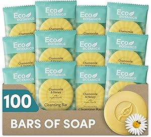 Eco Botanics Travel-Size Cleansing Bars, 0.5 oz (Case of 100) Review