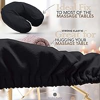 London Linens Extra Thick 3 Piece Massage Table Sheets Set - Lilac — image 5