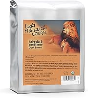 Light Mountain Henna Hair Color & Conditioner Dark Brown 1lb — image 1